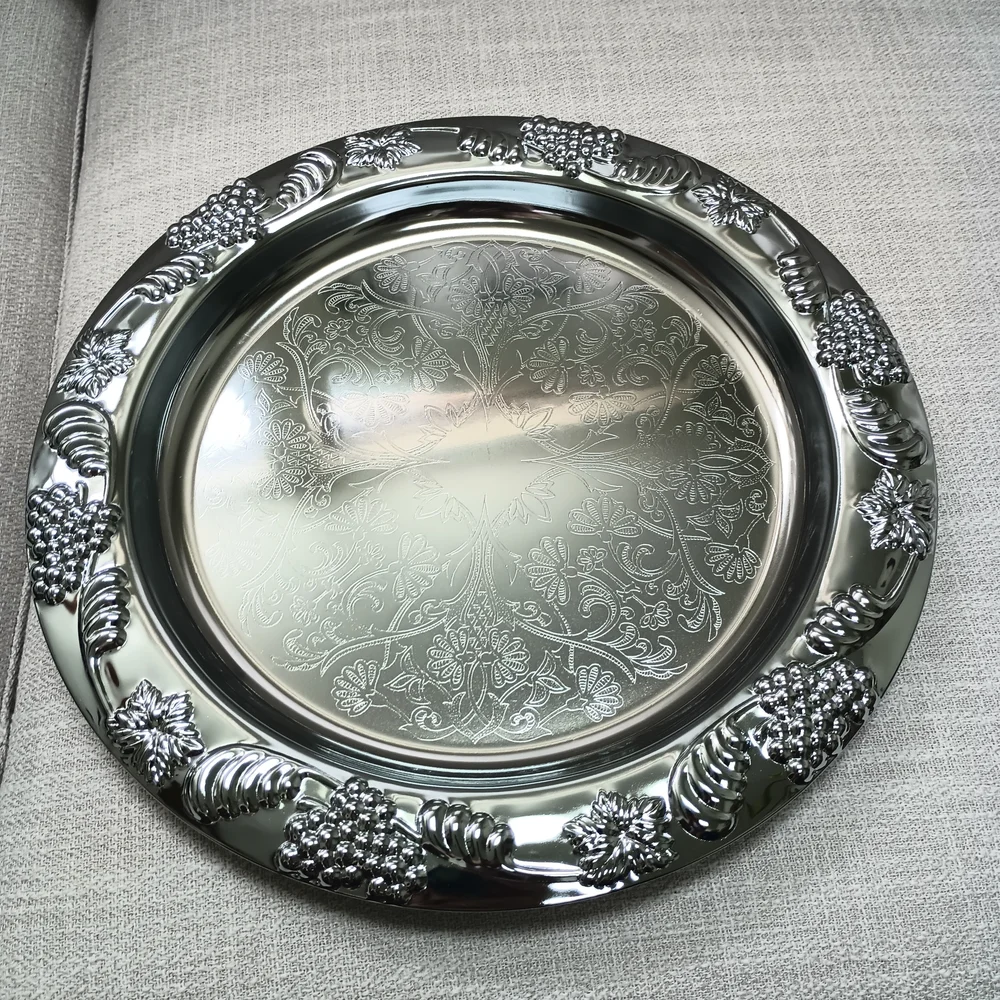 Action Industries 1983 Vintage Silver‎ Chrome Dish Tray 13
